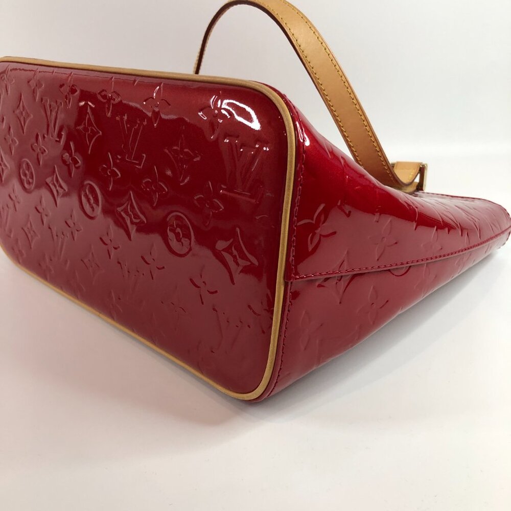 LV Red Vernis Houston Tote Sku# 85785 (Gently Used) - Picture 6 of 12